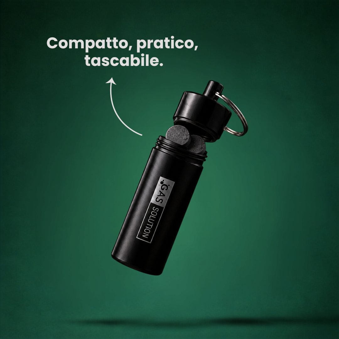 Gas Solution – Digestione e gas intestinali · Portapillole con 10 compresse