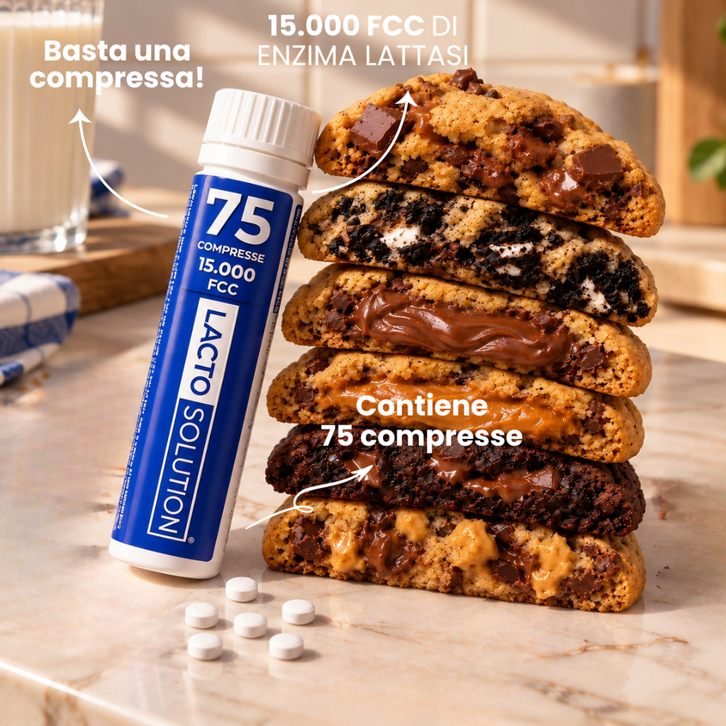 Lactosolution 15000 – Lattasi per intolleranti al lattosio ·  Refill 75 compresse