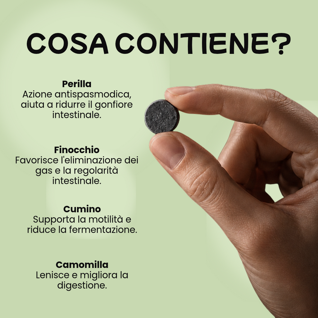 Gas Solution – Digestion et gaz intestinaux · Pilulier avec 10 comprimés