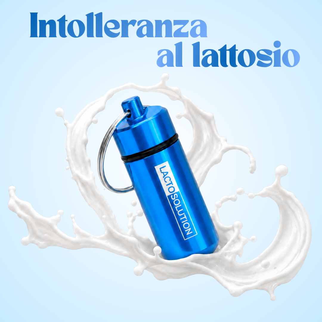 Lactosolution 15000 – Lattasi per intolleranti al lattosio · Portapillole con 15 compresse