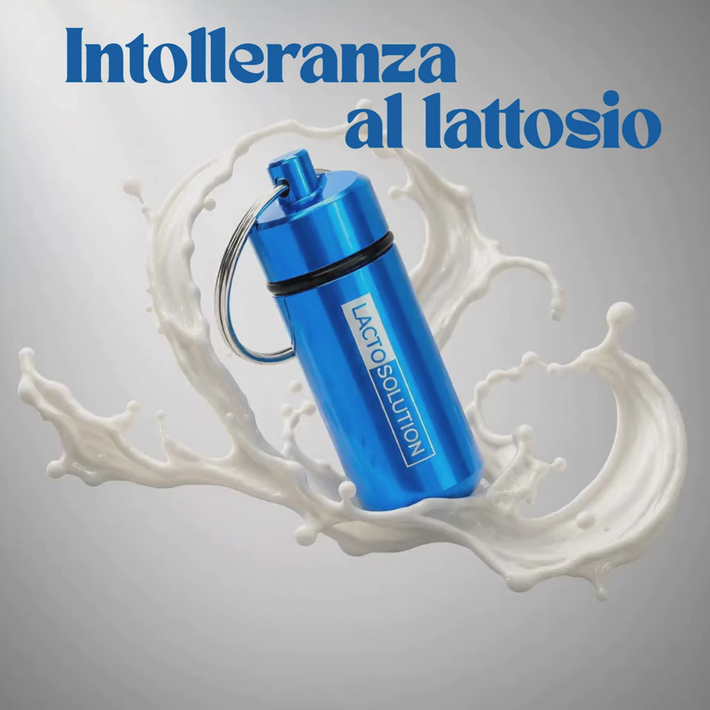 Lactosolution 15000 – Lattasi per intolleranti al lattosio · Portapillole con 15 compresse